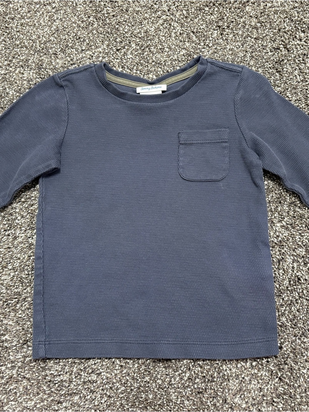 Tommy Bahama Boys' Long Sleeve Pocket Tee - Slate Blue